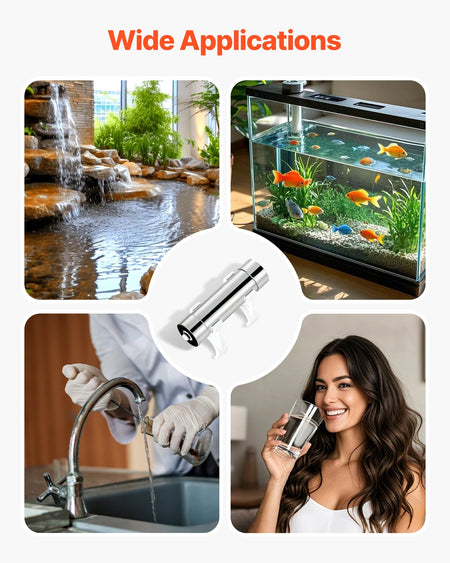 SucceBuy UV Water Purifier 8W &ndash; Whole House Filtration