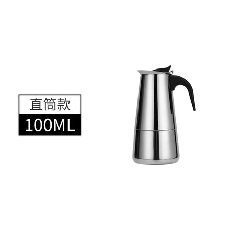 Stainless Steel Moka Pot Coffee Maker 100ml