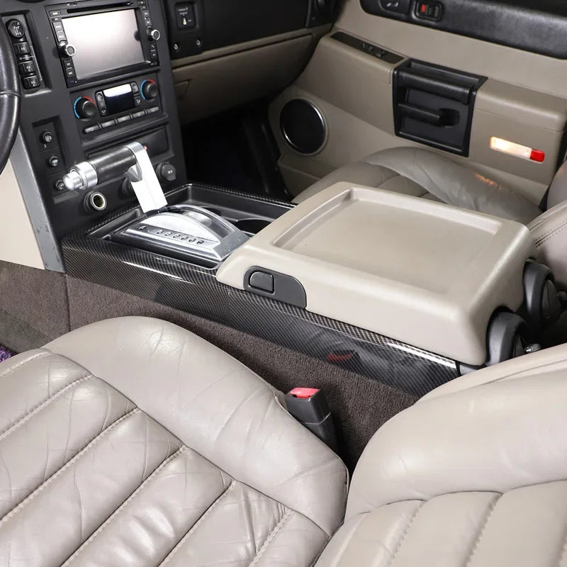 Hummer H2 2003-2007 ABS kulfiber gearpanel klistermærke