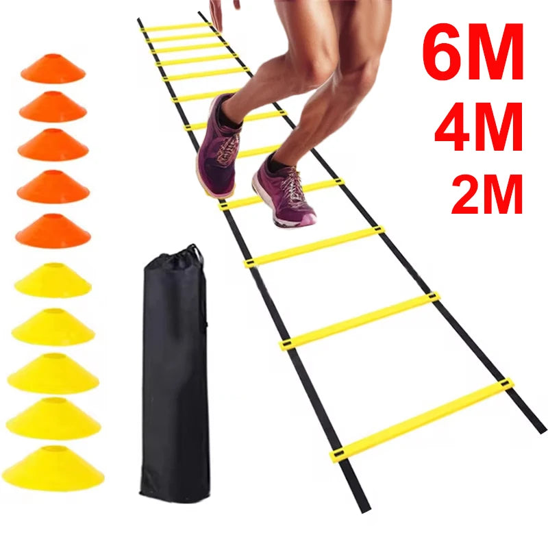 Garvonti Soccer Speed Training Set with Agility Ladder and Cones