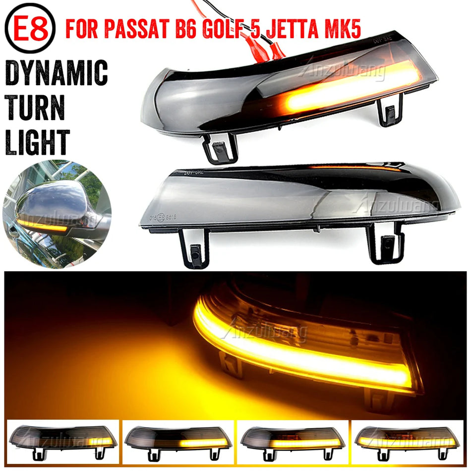Luces de Señal de Giro LED Dinámicas para Volkswagen Golf 5 GTI Jetta MK5 Passat