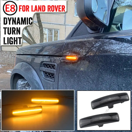 LED Dynamic Side Marker Light for Land Rover Discovery 3& 4 Freeland 2 Range Rover Sport LED Side Indicator Blinker Turn Lamp by InterCyprus Trading Ltd