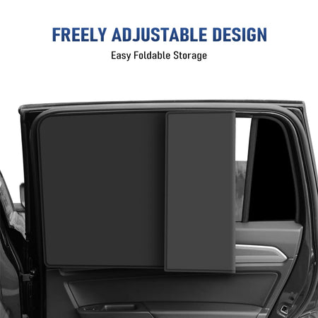 Magnetic Car Window Sun Shade Set - Portable Heat Insulation Covers