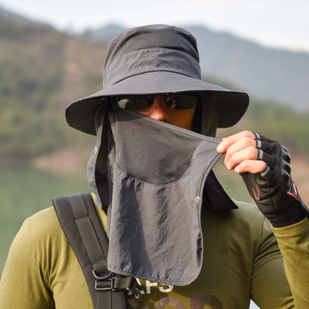 Sun Hat UV Protection Wide Brim Neck Flap &ndash; Sun Shield