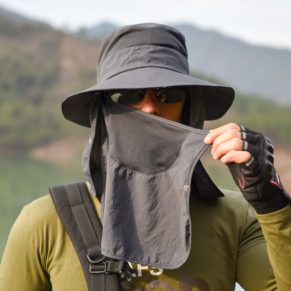 Sun Hat UV Protection Wide Brim Neck Flap &ndash; Sun Shield