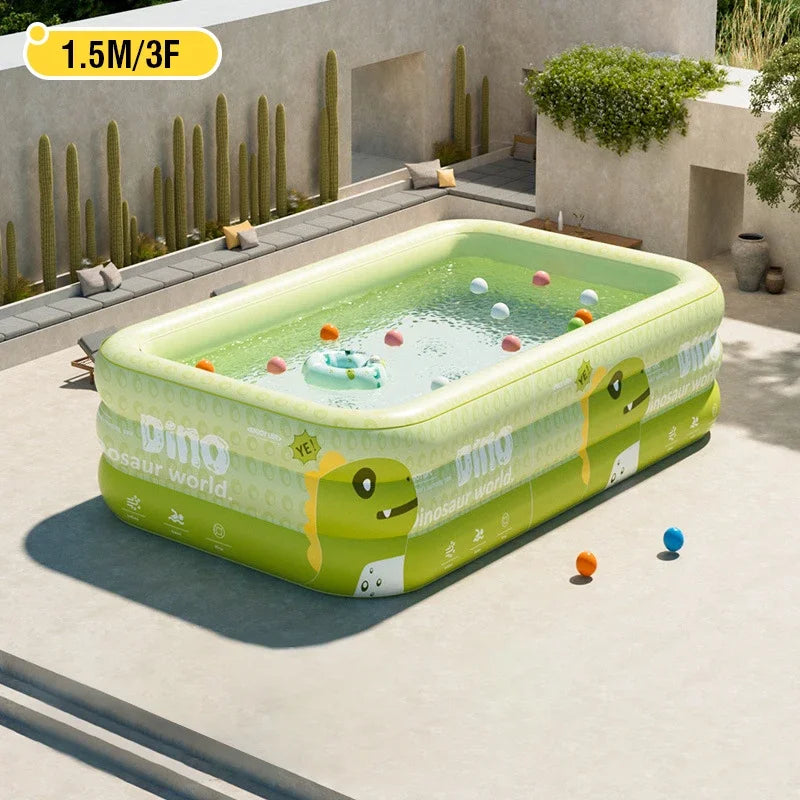 1.5-2.6M Inflatable Pool &ndash; Thickened PVC Durability 1.5M NO PUMP