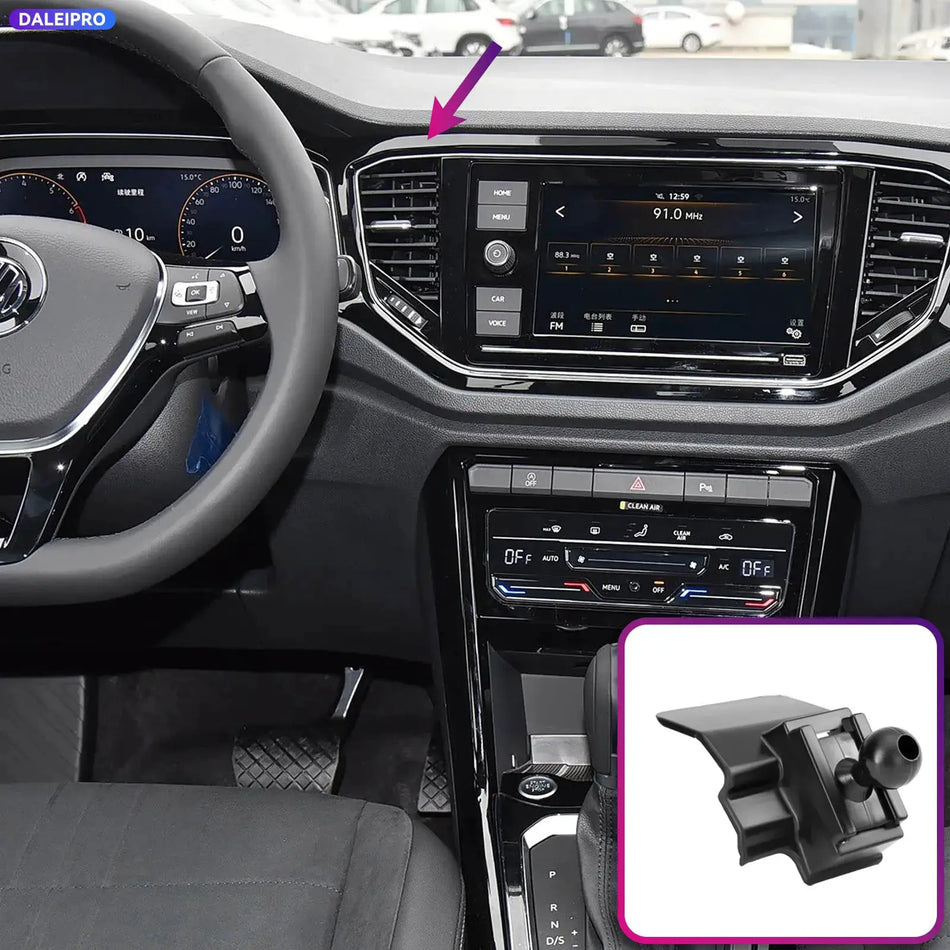Phone Holder Base with 66W Charging for Volkswagen T-Roc 2018-2021 by InterCyprus Trading Ltd