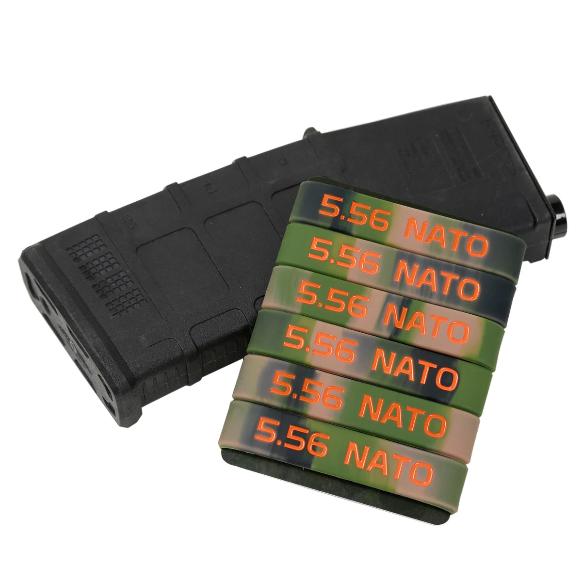 6 Pack Magazine Marking Band 5.56 NATO &ndash; Multi Color Rubber Bands