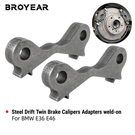 Drift Twin Brake Caliper Adapters, High Strength Steel for BMW E46 E36 323i 325i 328i 330i by InterCyprus Trading Ltd