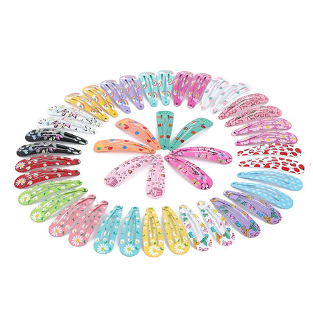 Cute Colourful Waterdrop Alloy Hairpins for Girls