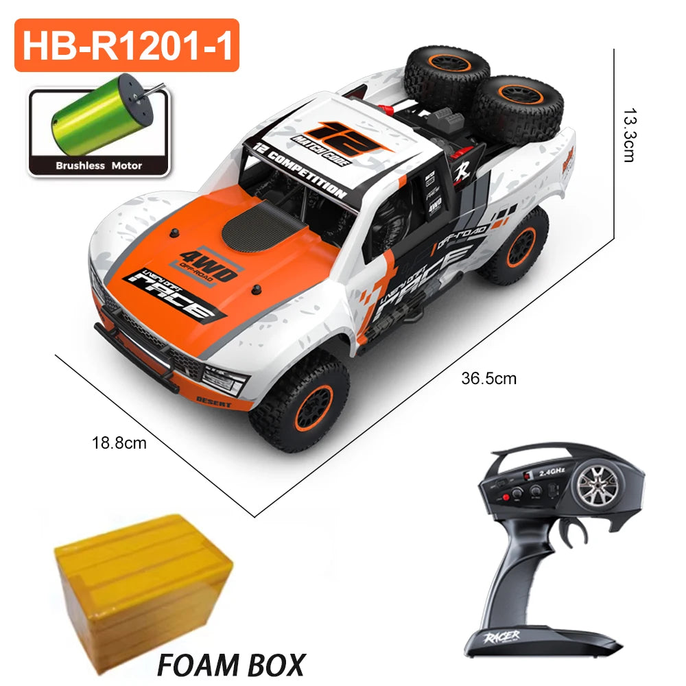 HB RC Car R1201 &ndash; Brushless 4WD High Speed 1/12 Scale R1201-1 Foam Box