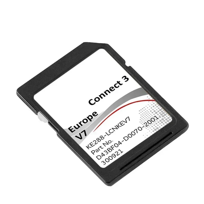 Card de memorie SD de 16GB pentru Nissan Juke, Qashqai, X-Trail, Note, Leaf