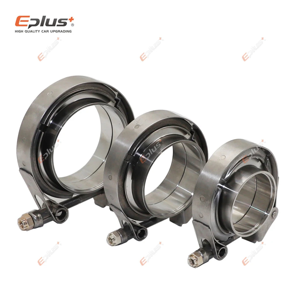 Eplus+ 2 Inch Stainless Steel V Band Clamp for Exhaust Pipe, Quick Release