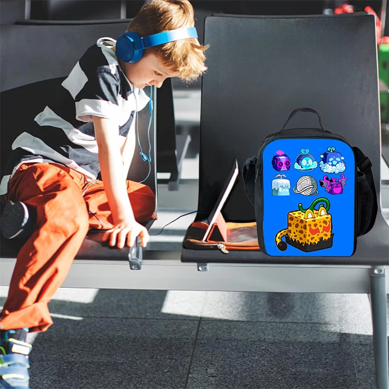 Wolyn Customisable Anime Fruit Lunch Bag &amp; Backpack for Kids