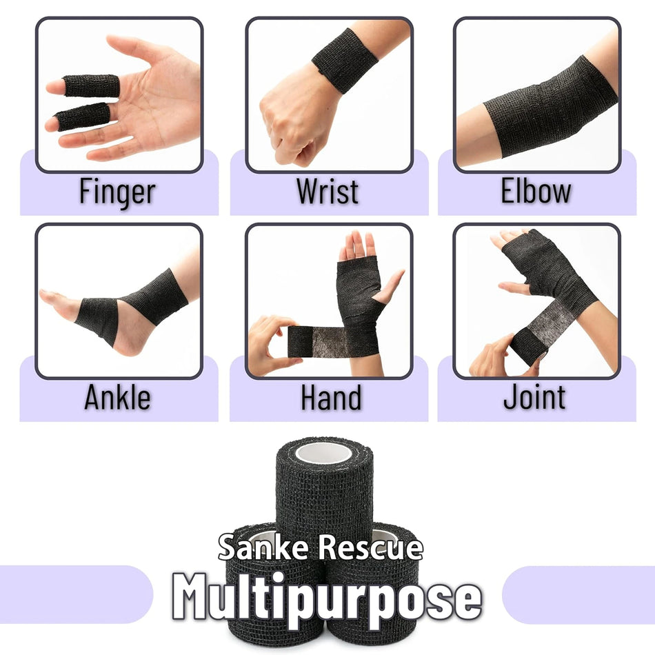 Self-Adhesive Elastic Bandage Wrap for Sports &amp; Tattoo Protection