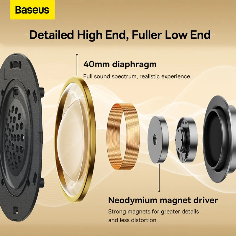 Baseus Wireless Headphones &ndash; 70 Hour Battery Life HiFi