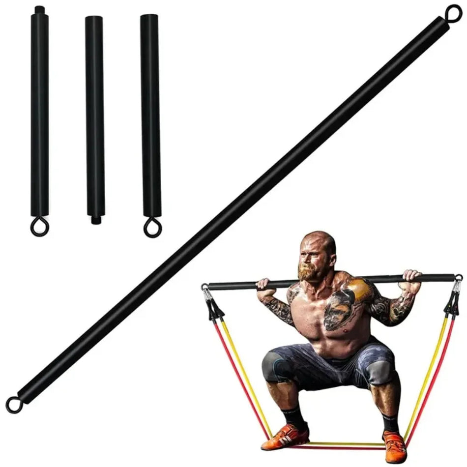 Pilates Weerstandsbar met Elastische Bands voor Full Body Workout