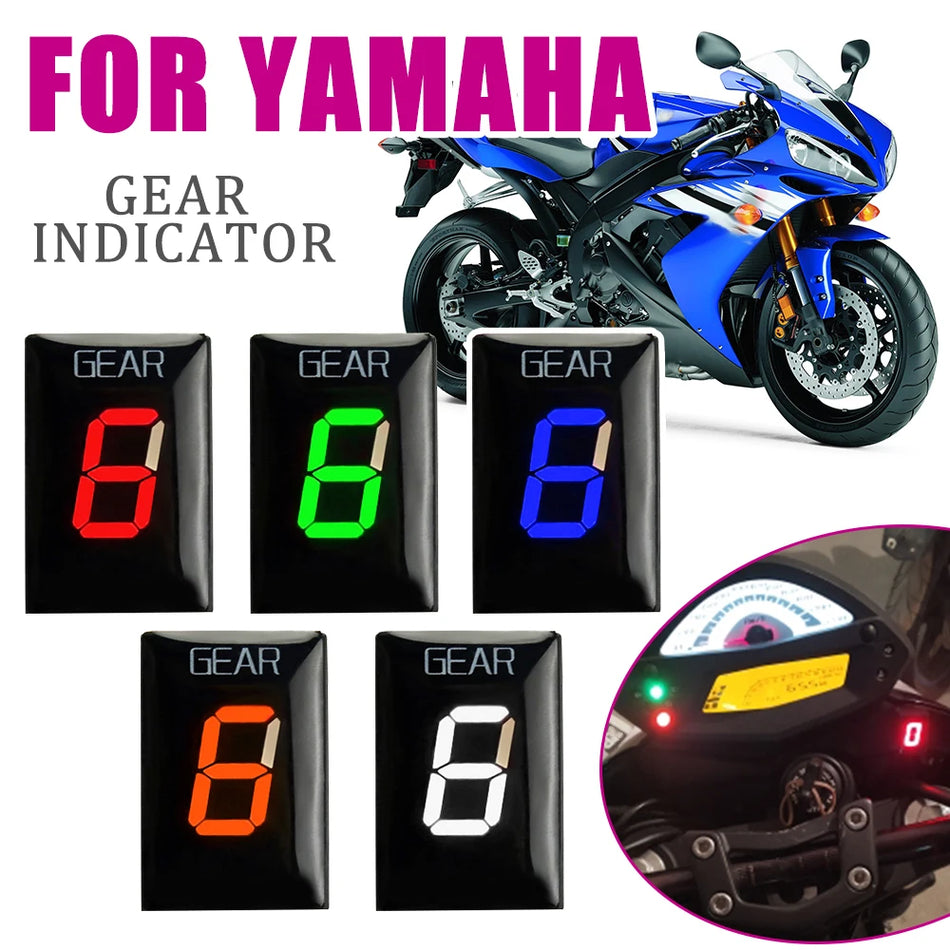 Yamaha gearindikator til YZF-R1, R6, FJR1300, FZ400, LED og ABS plastik
