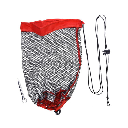 Portable Fishing Landing Net with Encrypted Mesh and Drawstring