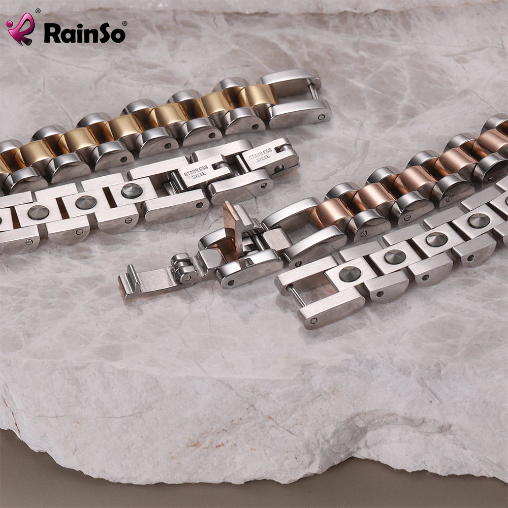 RainSo 99.999% Pure Germanium Magnetic Bracelet for Couples