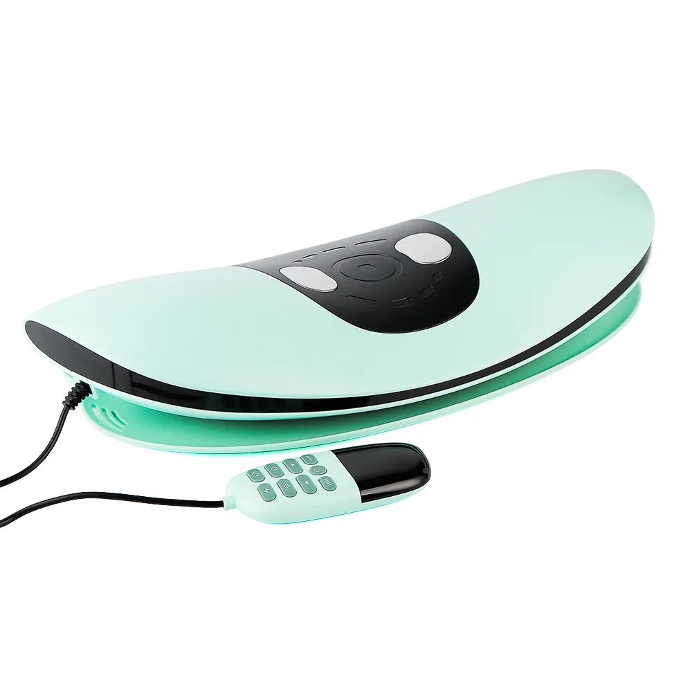 Electric Lumbar Traction Massager &ndash; Adjustable Vibration for Ultimate Comfort green