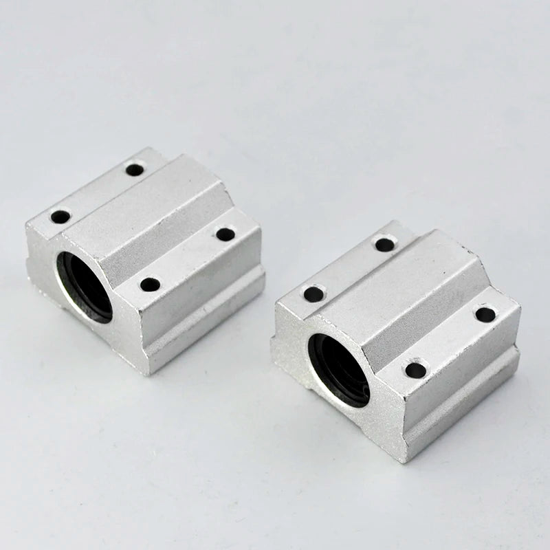 SCS8UU Linear Bearings With Aluminum Pedestal &ndash; 8mm Bore CHINA / 2Pcs