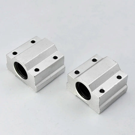 SCS8UU Linear Bearings With Aluminum Pedestal &ndash; 8mm Bore CHINA / 2Pcs