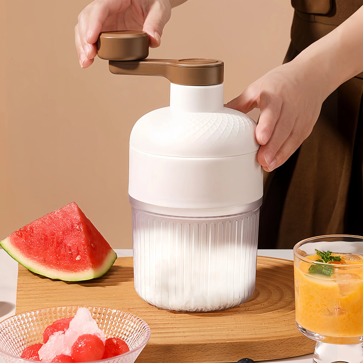 Household Manual Ice Crusher &ndash; Portable Hand Operated Design