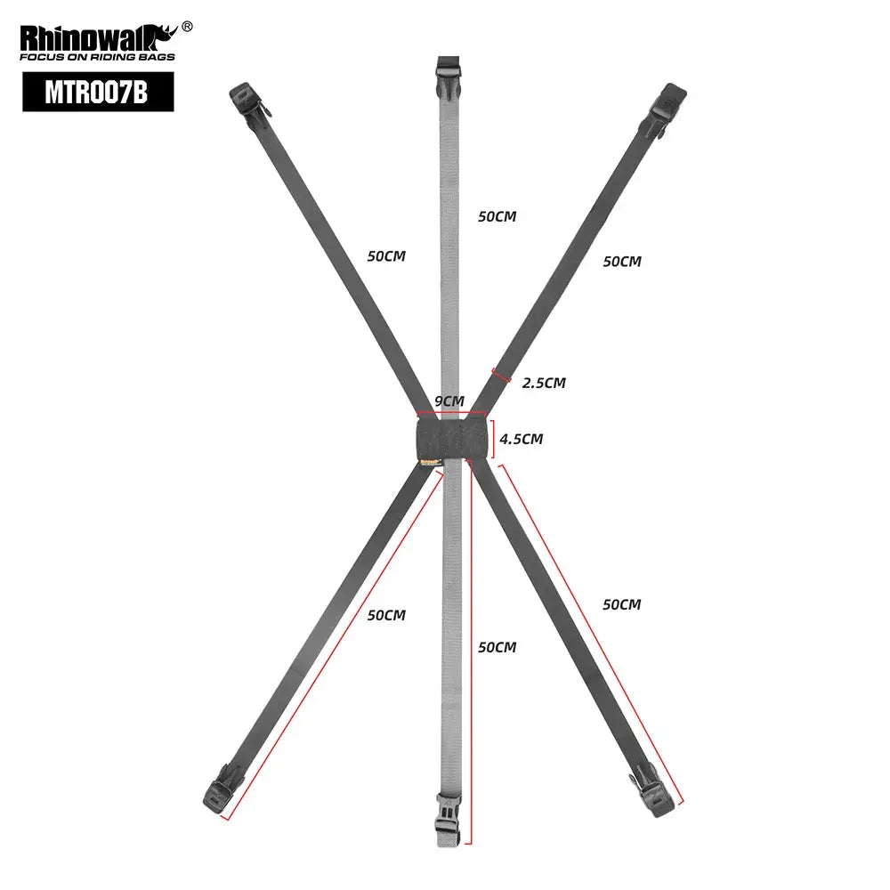 Rhinowalk Motorcycle Tail Bag Mounting Strap Fit MT2335 MT21610/20/30 MT2208/15/30 Back Saddle Bag Straps by InterCyprus Trading Ltd