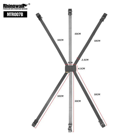 Rhinowalk Motorcycle Tail Bag Mounting Strap Fit MT2335 MT21610/20/30 MT2208/15/30 Back Saddle Bag Straps by InterCyprus Trading Ltd