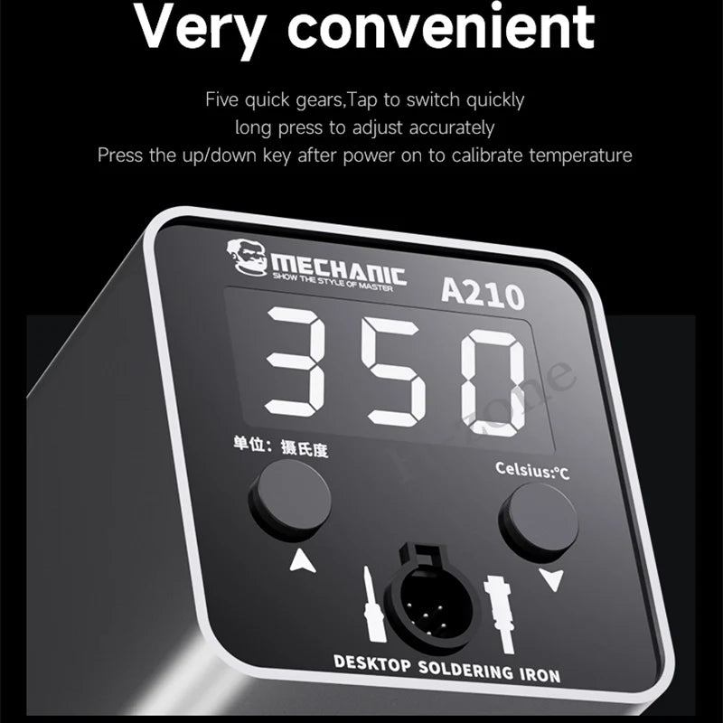 Mechanic A210 Desktop Soldering Iron - Intelligent LED