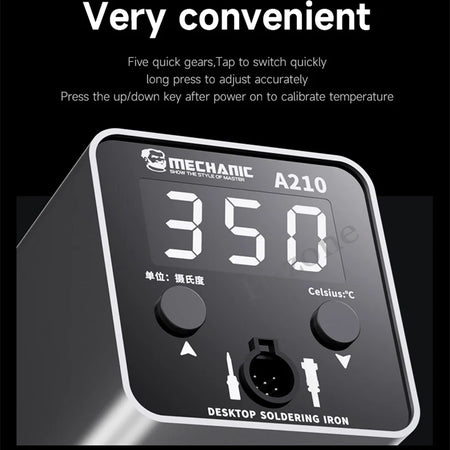 Mechanic A210 Desktop Soldering Iron - Intelligent LED