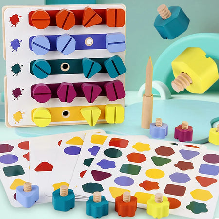 Wooden Screw Disassembly Toys &ndash; Montessori Learning Toy NB295C1