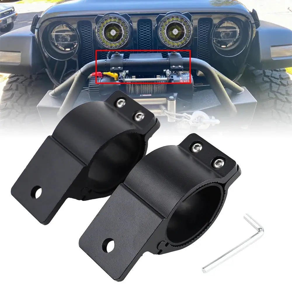 Universal Tube Clamp Approx 1.7"/1.9" Bull Bar Mounts Bracket Kit for LED Work Lights Bracket Off Road Vehicle SUV ATV Boat by InterCyprus Trading Ltd