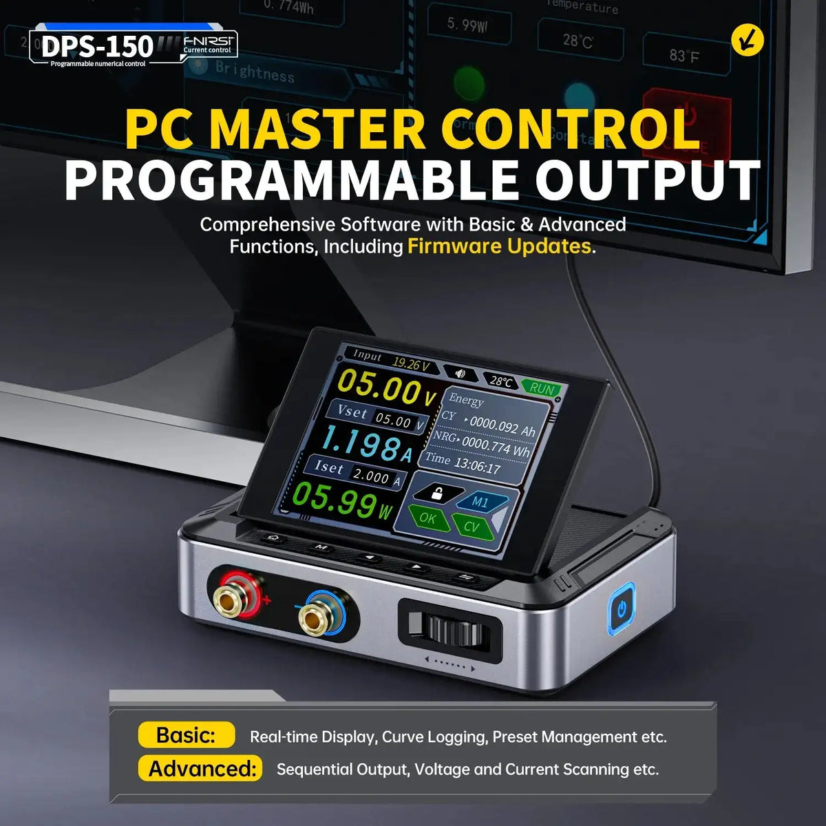 FNIRSI DPS 150 Programmable CNC DC Power Supply 30V 5A