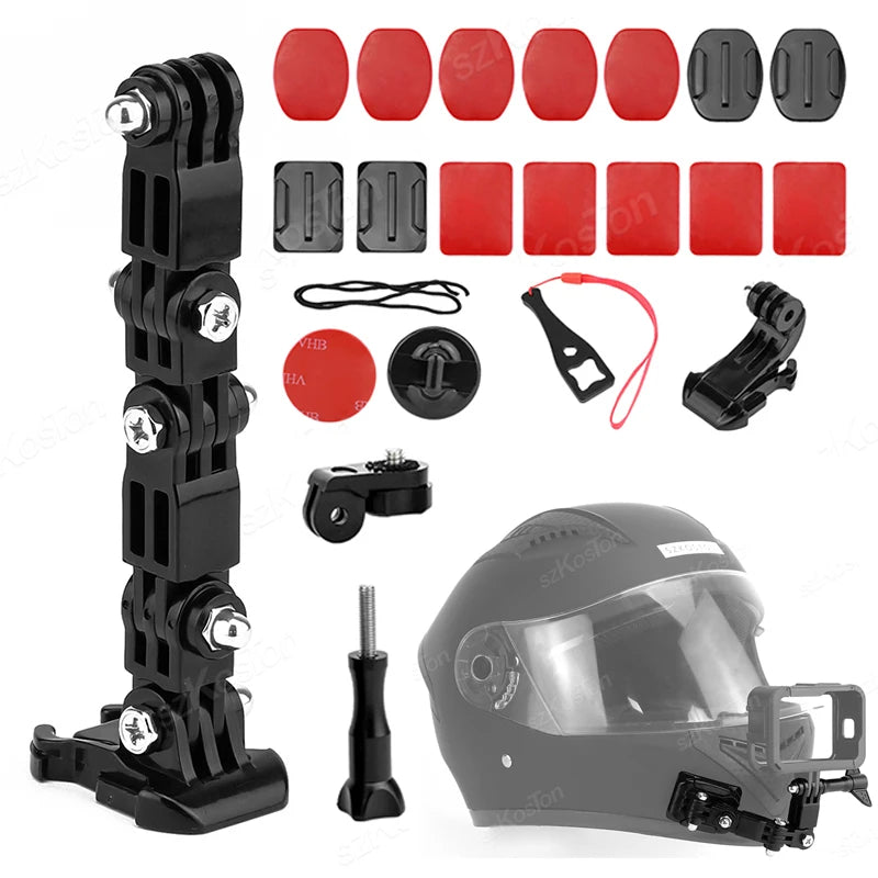 20Pcs Helmet Mount for Action Cameras - GoPro, SJCAM, Yi, DJI, Insta360