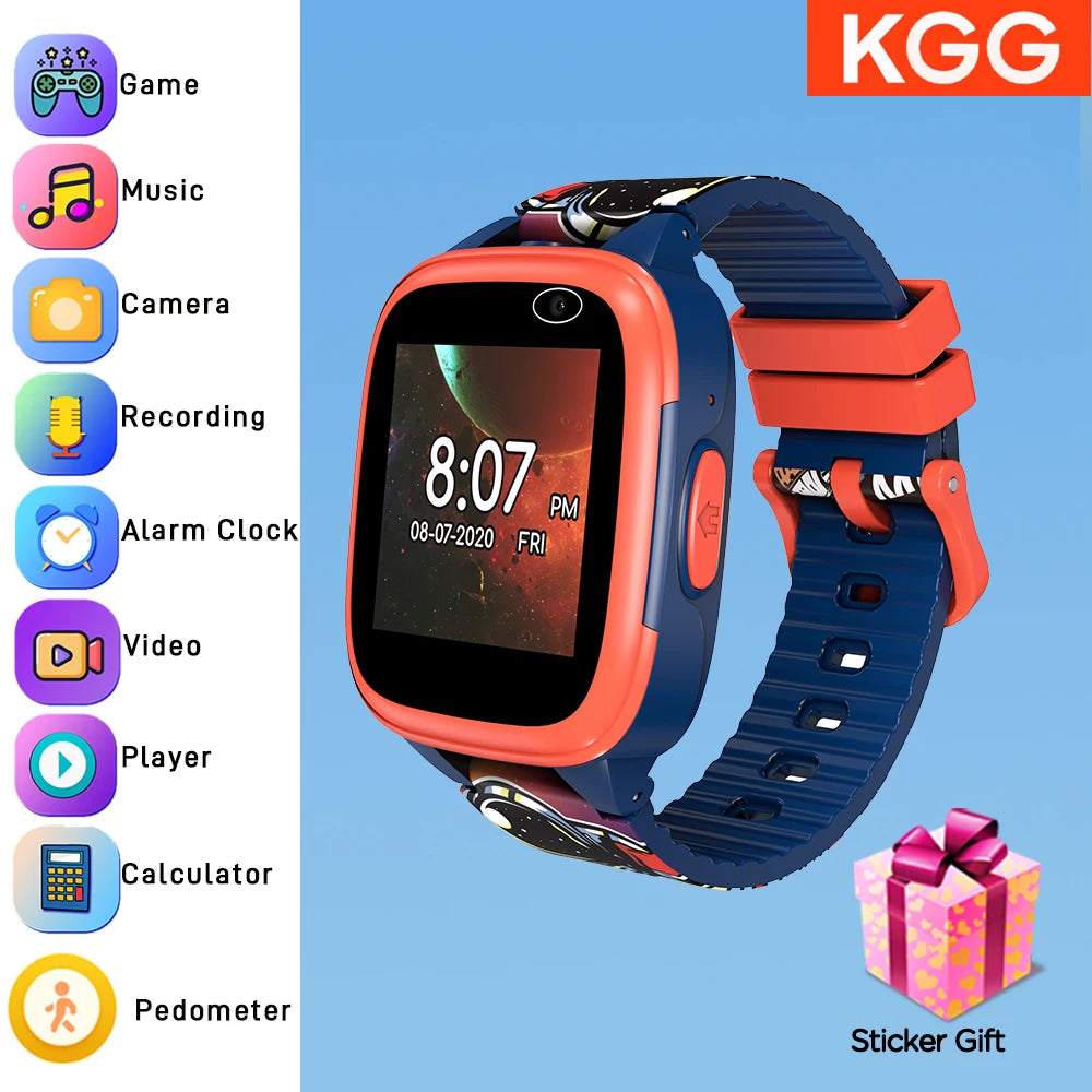 Kids Game Smart Watch &ndash; 11 Games Dual Camera 1.44 IPS Red Blue