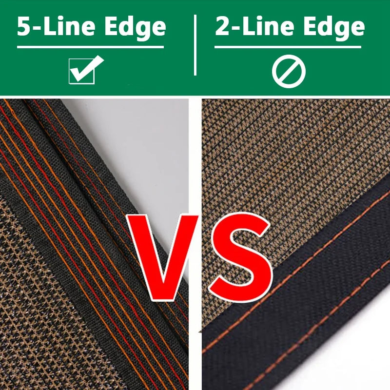 75GSM Coffee Sun Shade Net for Garden and Pergola Protection