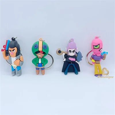 Poco Tara Cartoon Character Keyring - Spike Hero Ornament Pendant
