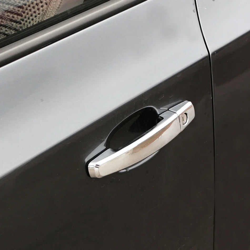 Adesivo Copertura Maniglia Porta Chevrolet Cruze, Rifinitura Argento ABS, Set 8 Pezzi