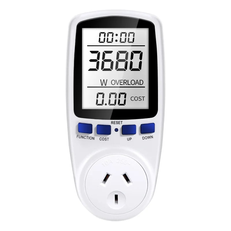AC Digital Power Meter Wattmeter - Energy Usage Monitor AU PLUG 1