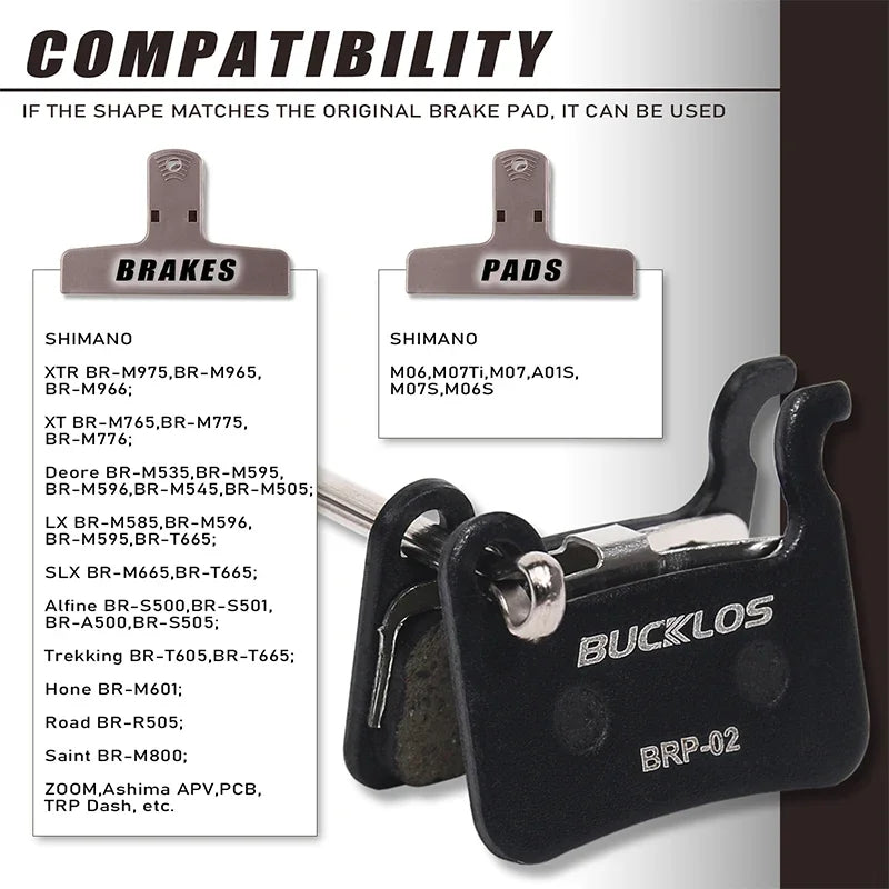 BUCKLOS SHIMANO A01S Brake Pads &ndash; High Performance