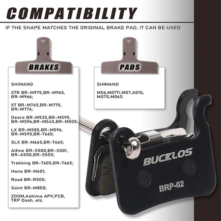 BUCKLOS SHIMANO A01S Brake Pads &ndash; High Performance