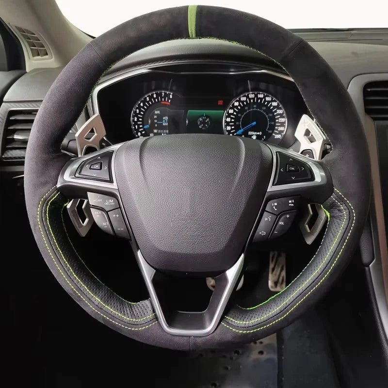 Калъф за волан от мек суед без приплъзване за Mercedes-Benz A B CLA