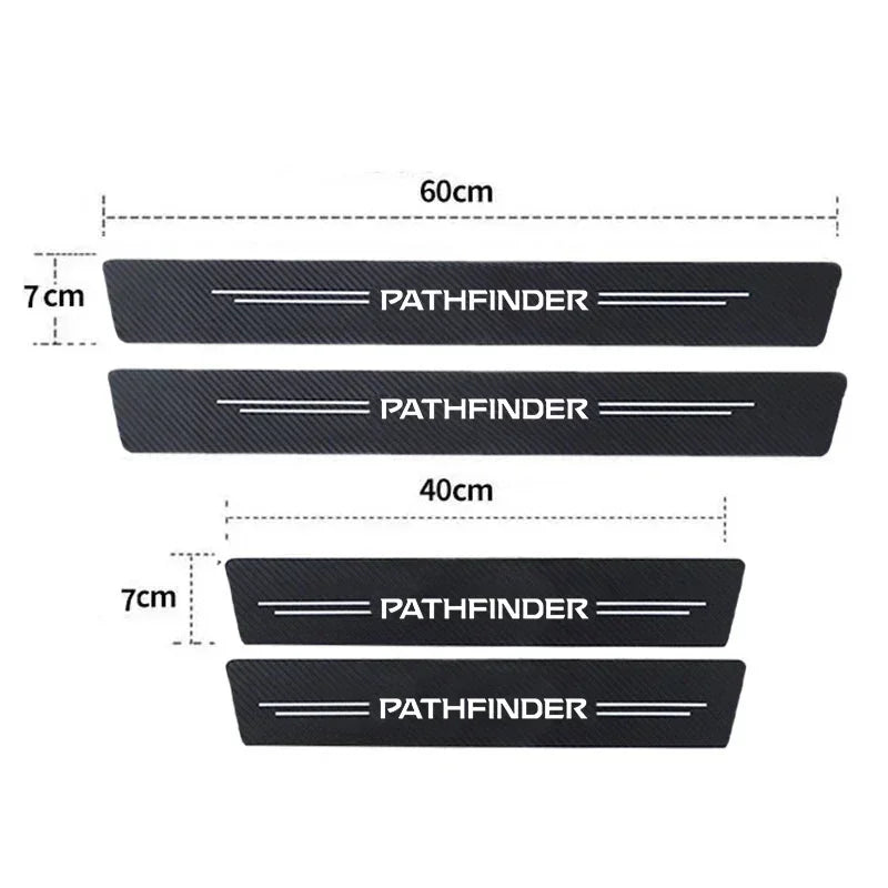 Carbonfaser Türschwellen-Schutzaufkleber für Pathfinder