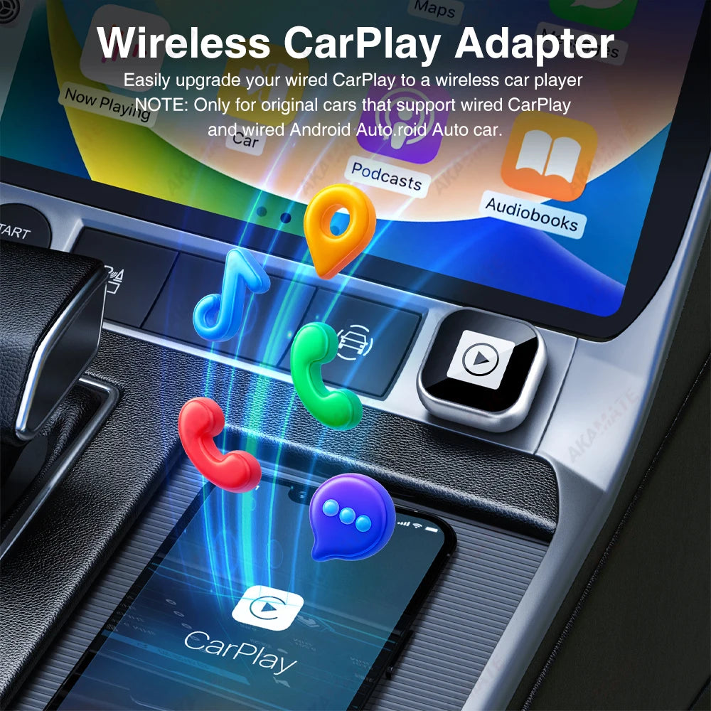 CarPlay Adapter Wireless Android Car Dongle - 2in1 Plus