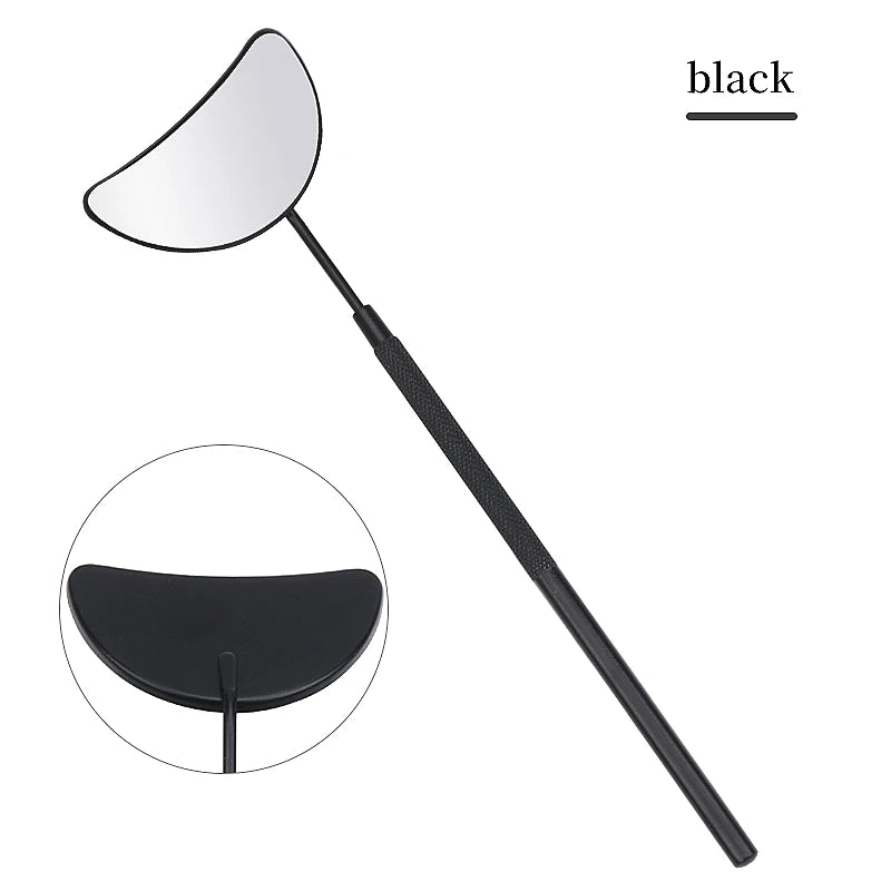 Myaokue-up Semicircle Eyelash Extension Checking Mirror black