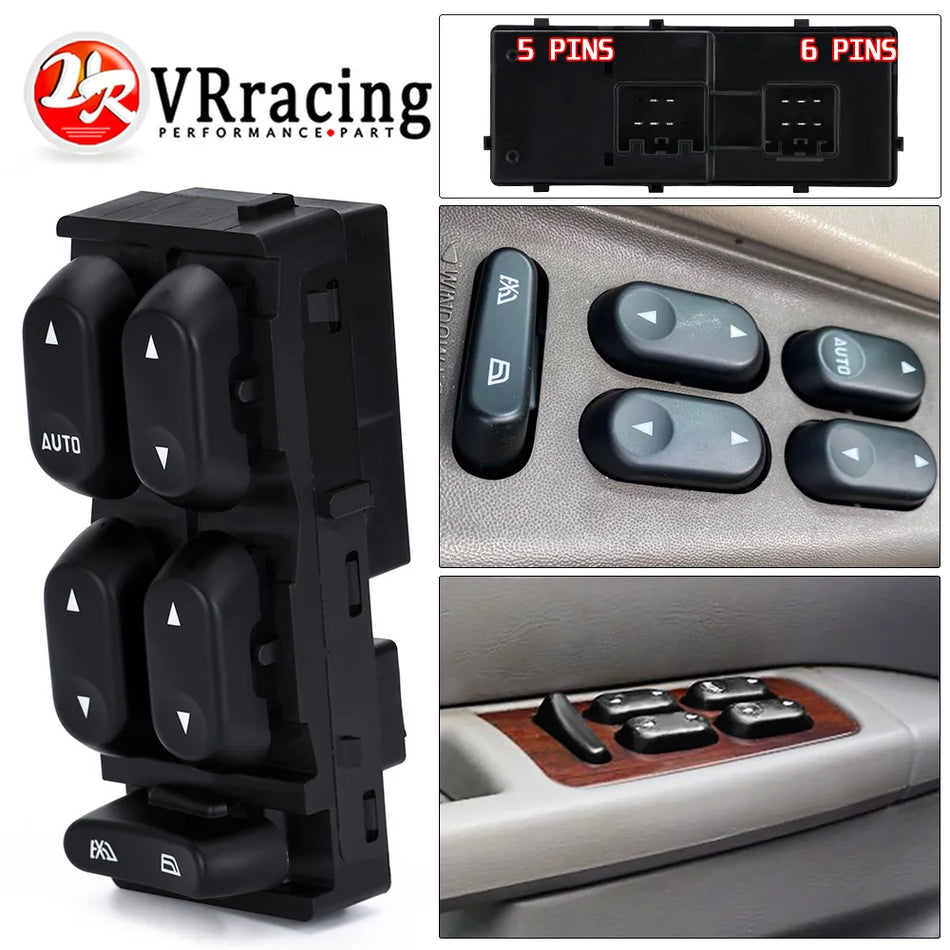Interruptor Mestre da Janela Elétrica para Ford Explorer Sport Trac 2001-2003, Consola do Condutor com 5 Botões