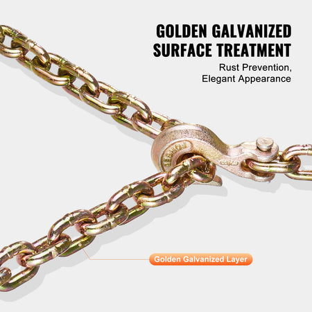 SucceBuy 2 Pack G80 Transport Binder Chain &ndash; Heavy Tow Chain