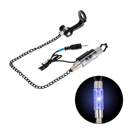 Iron Fishing Bite Alarm Chain Swinger &ndash; LED Indicator Blue